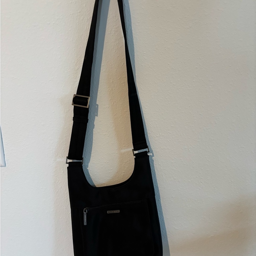 Nine West Black Crossbody Bag with Silver Accents